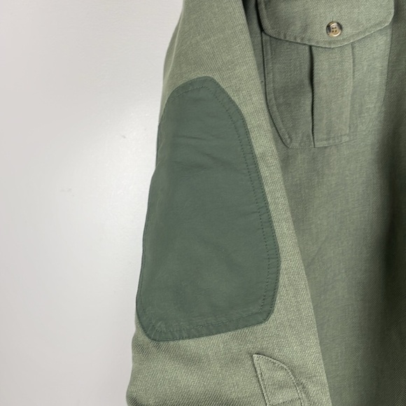 Eddie Bauer Sport Shop Shirt Jacket Mens Size Medium Button Up Quilted Detail - Picture 4 of 8